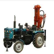 tractor water well drilling rig use air compressor rock drilling